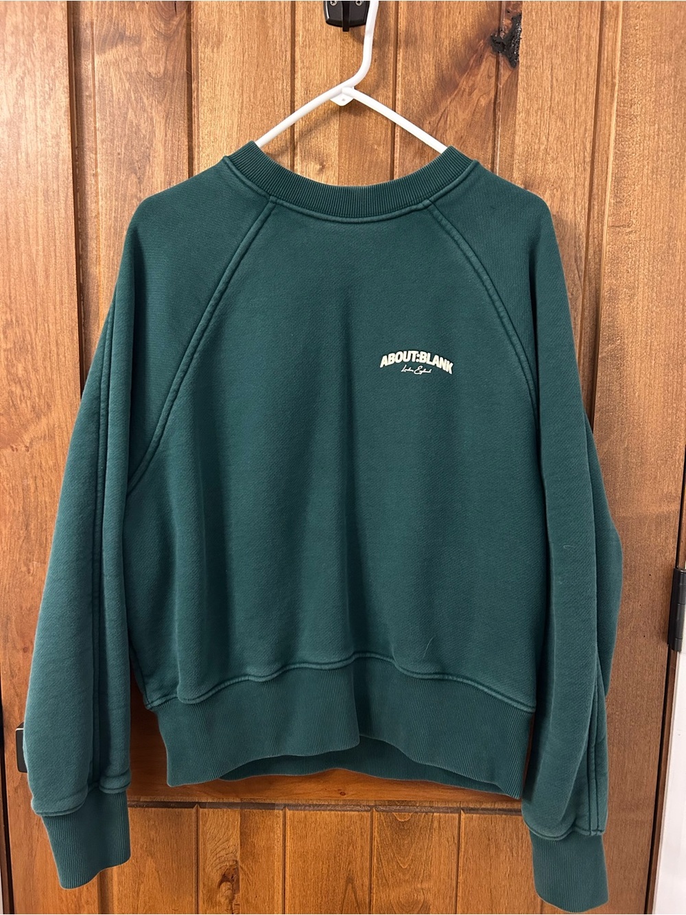 Men's Crewneck (about:blank) deep green sweatshirt